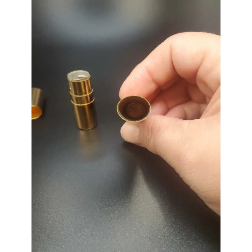Vintage Collectable Dorothy Gray Etched Oval Lipstick Tube Gold Tone Retractable